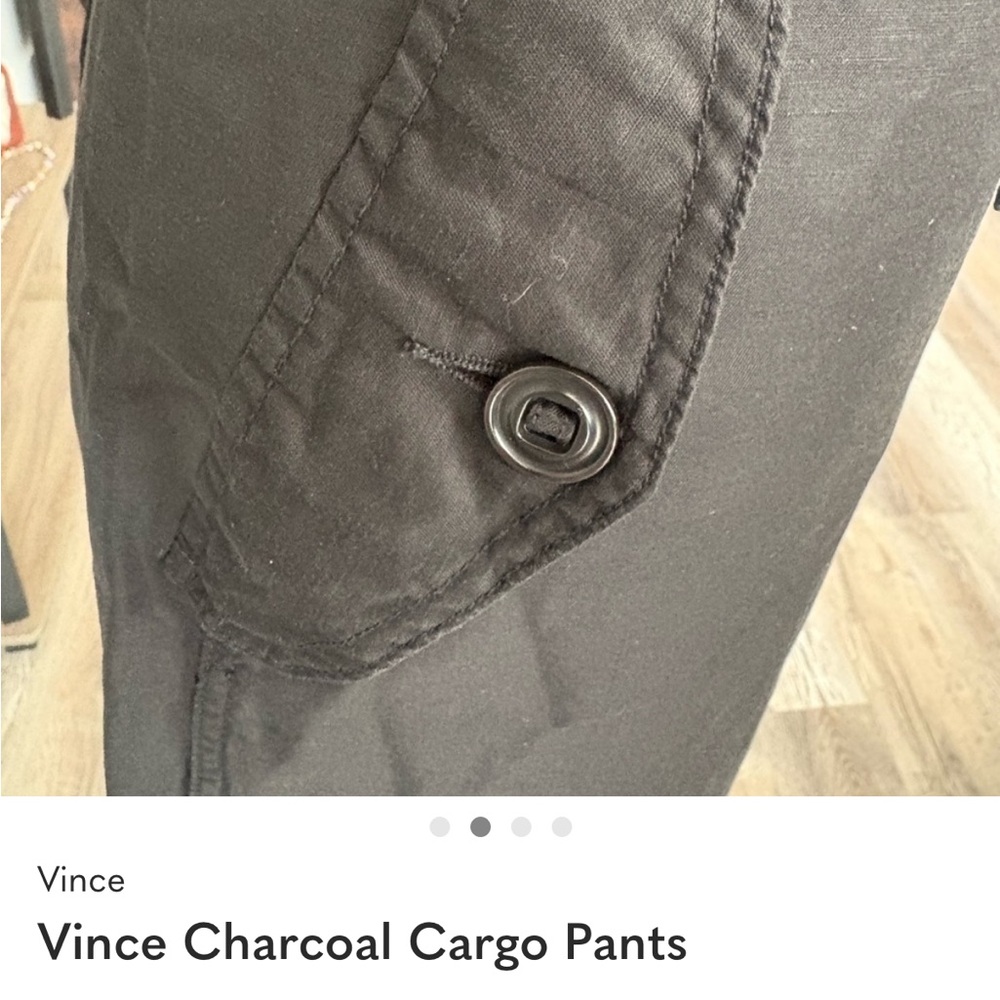 Vince Charcoal Cargo Pants